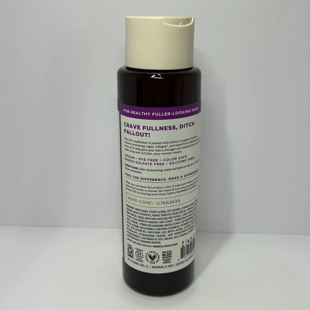Soapbox‎ Biotin & Superfruit Restore & Volume Conditioner 16oz Vegan Collagen